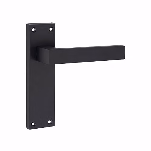 Golden Grace 6 Sets of Victorian Delta Latch Door Handles in Matt Black – 4
