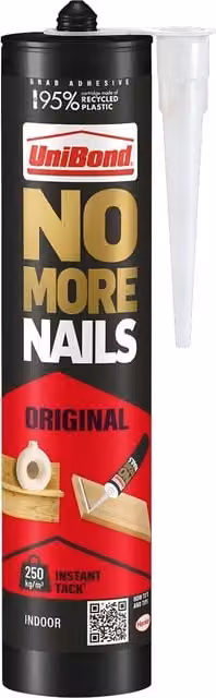 Unibond No More Nails Original Construction Adhesive, White, 280 g – 1