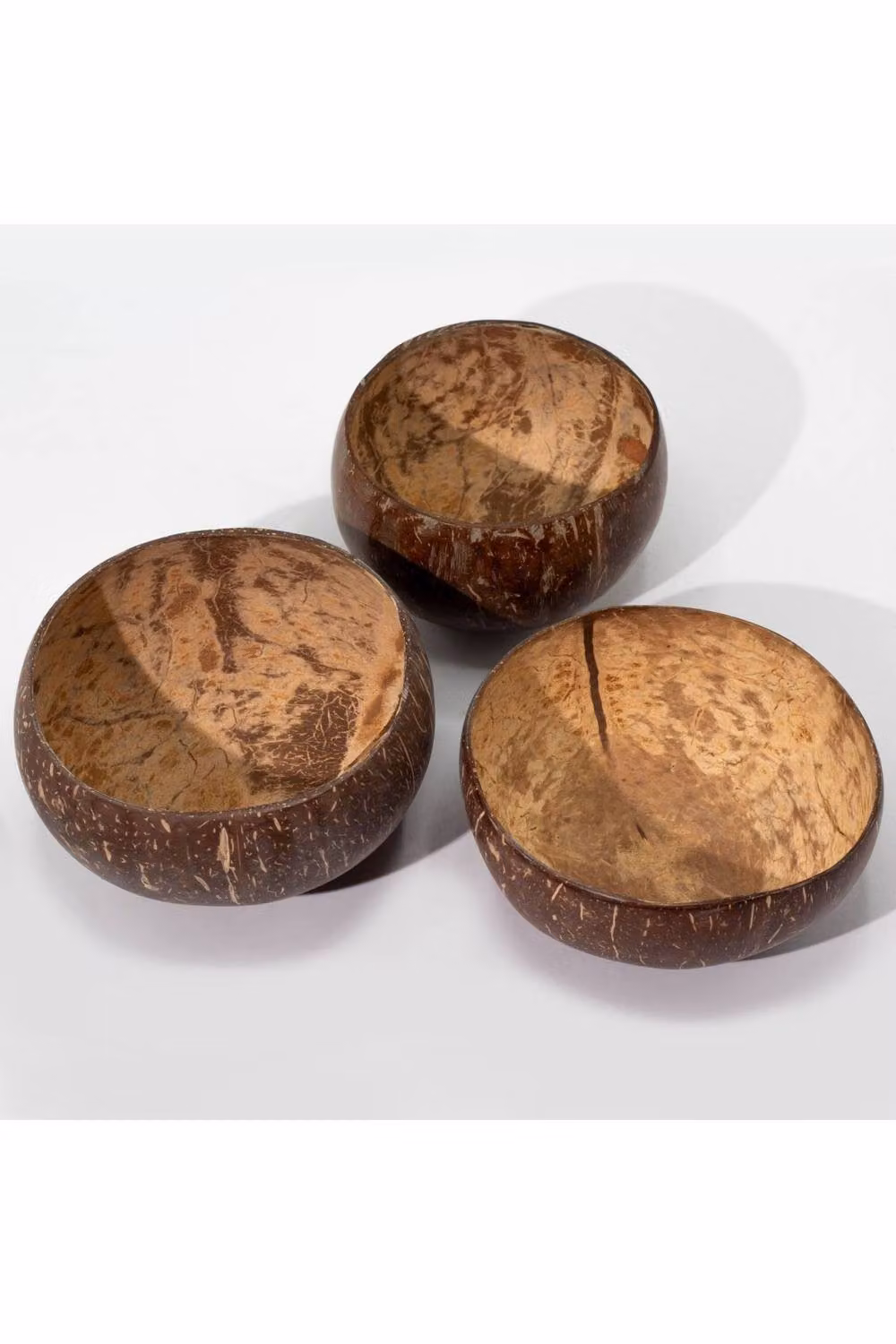 KDMD Natural Coconut Bowl in Brown, Handmade Rustic Round Tabletop Decor – 2