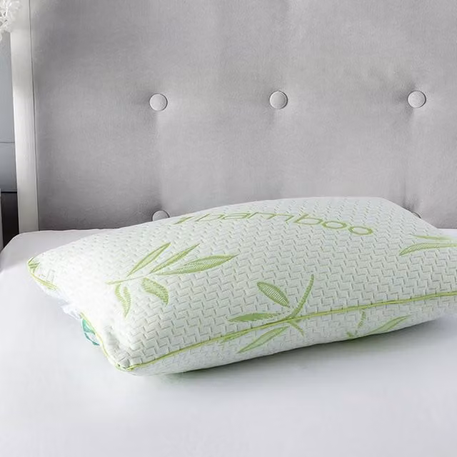 Snug City Green Memory Foam Pillow with Bamboo Viscose and Removable Anti-Allergy Cover