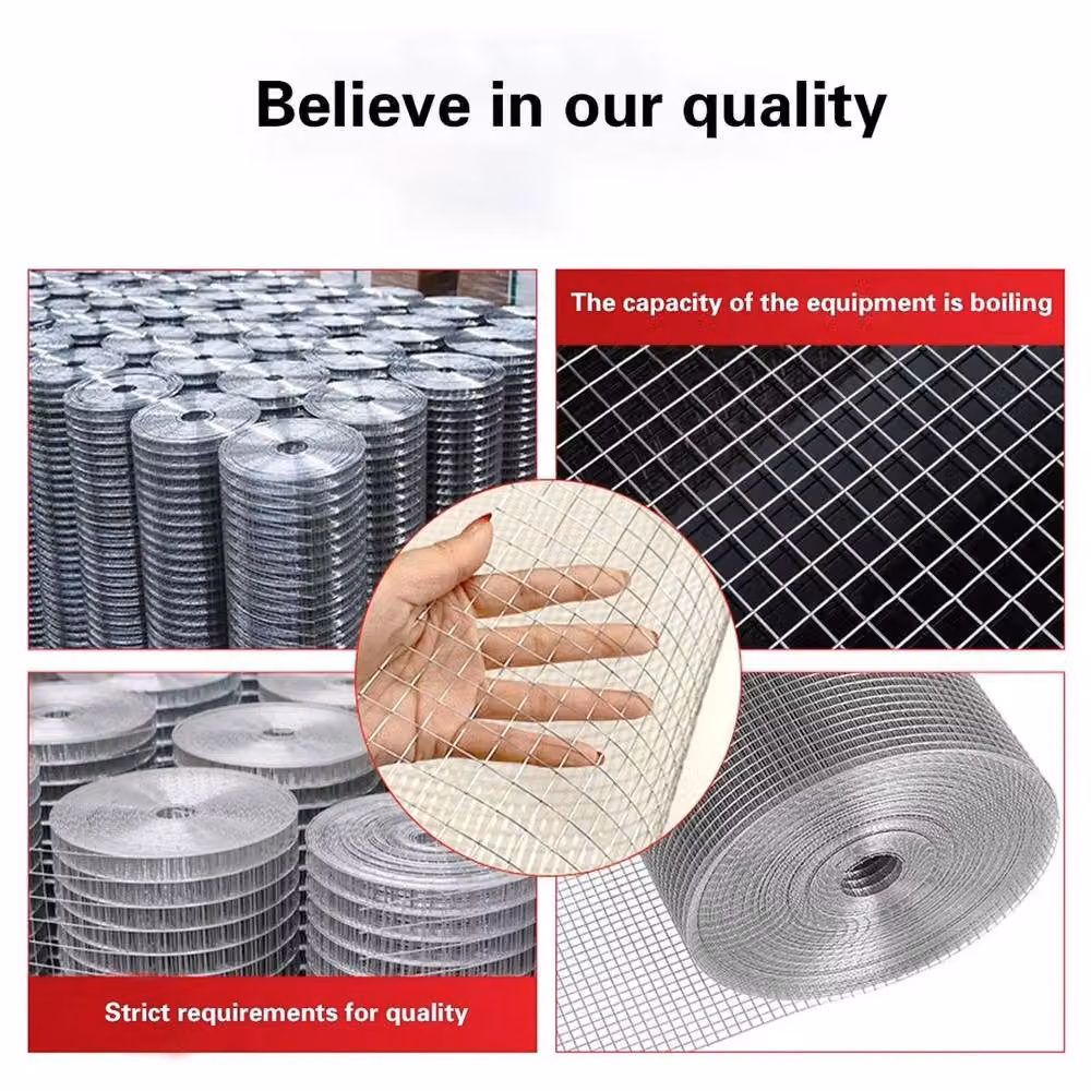 EONLION Silver Galvanised Metal Wire Mesh Fencing, Height: 100 cm – 4
