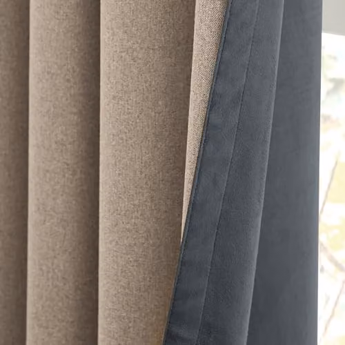 Furn Verso Blackout Eyelet Curtain Pair in Petrol Blue, W: 183 cm, H: 168 cm – 3