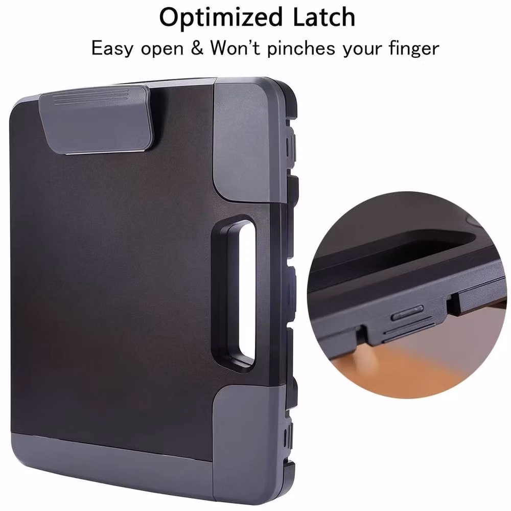 FLAVORA A4 Plastic Storage Clipboard and Legal Paper Folder in Black – 2