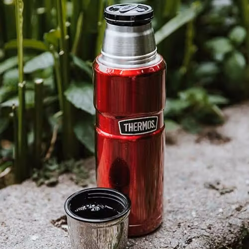 Thermos Stainless King Vacuum Insulated Flask with Carry Handle, Pink, 470ml – 2