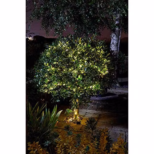 Smart Garden Products Outdoor Solar Powered Firefly String Lights with 50 RGB Multicolour LEDs – 3
