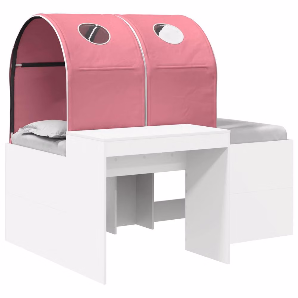 Berkfield Home 3-Piece Childrens Bed with Tunnel in Artisan Oak and Pink Engineered Wood – 2