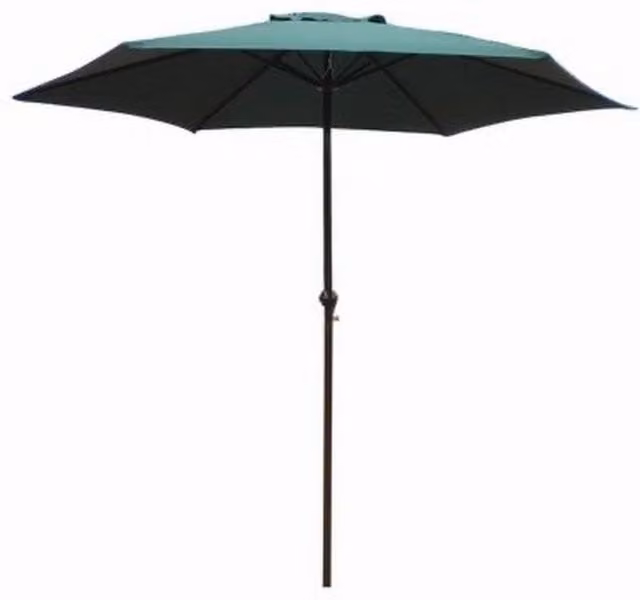 Churnet Valley Garden Furniture Ltd Green Aluminium and Polyester Parasol W: 270 cm, D: 270 cm, H: 240 cm
