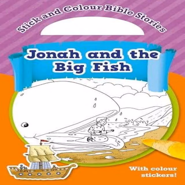 Authentic Media Colour Bible Stories: Jonah & the Big Fish Paper Book, Multicolour