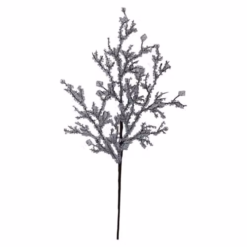 VFM e-Store Christmas Ice Cube Spray Decoration in Clear and Silver, W: 48 cm, H: 22 cm