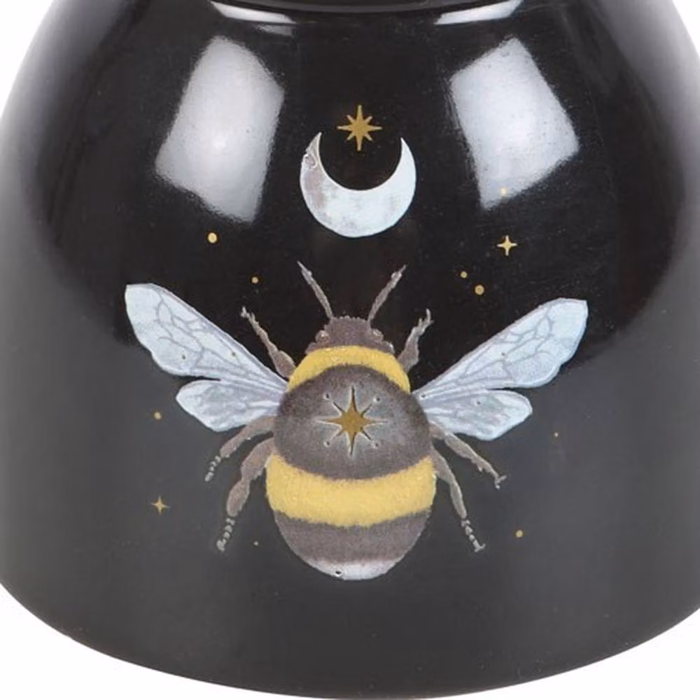 Uniqueful Forest Bee Ceramic Oil Burner in Black for Tealights – 2