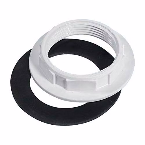 McAlpine BN1 White Plastic Backnut with Rubber Washer 1.25 inch BSP