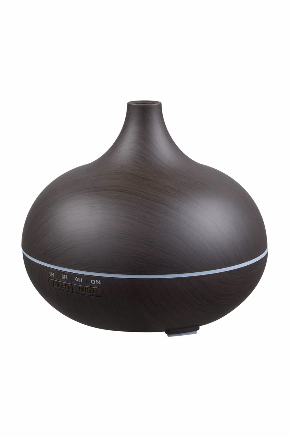 Living and Home Wood Grain Ultrasonic Essential Oil Diffuser in Dark Brown with Remote Control and Light – 3