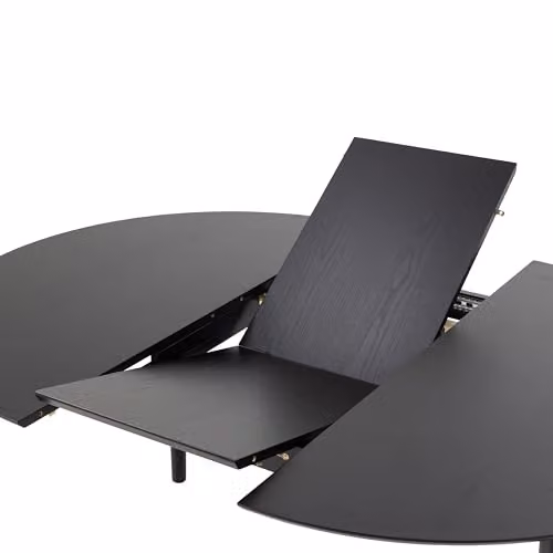 Furniture To Go Montreux Round Extending Dining Table and 6 Cassandra Dining Chairs in Black – 4