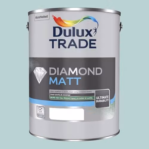 Dulux Trade Diamond Matt Paint in Mint Macaroon, 5 l