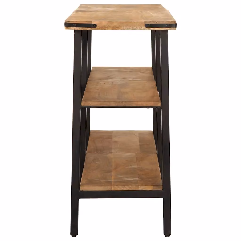 Berkfield Home Rustic Mango Wood Console Table, Brown, W/D/H: 180 x 35 x 70 cm – 2