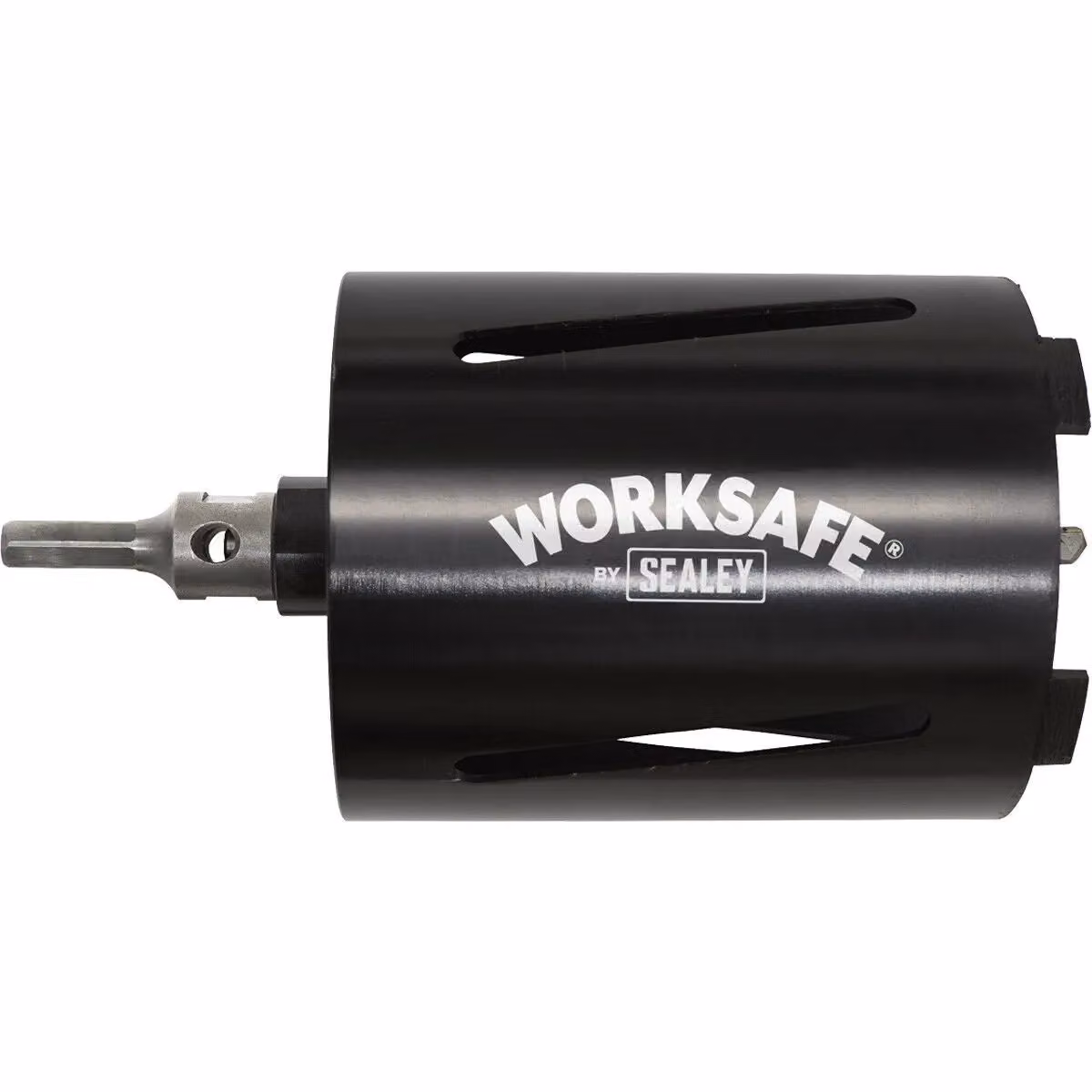 Loops Dry Diamond Core Drill Hole Saw with Hex Drive Adaptor, Black and Multicolour, Diameter: 127 mm, Height: 150 mm – 2