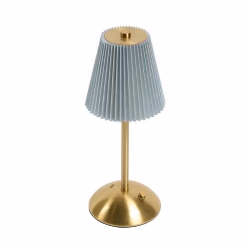 OHS Blue LED Rechargeable Cordless Table Lamp with Touch Control
