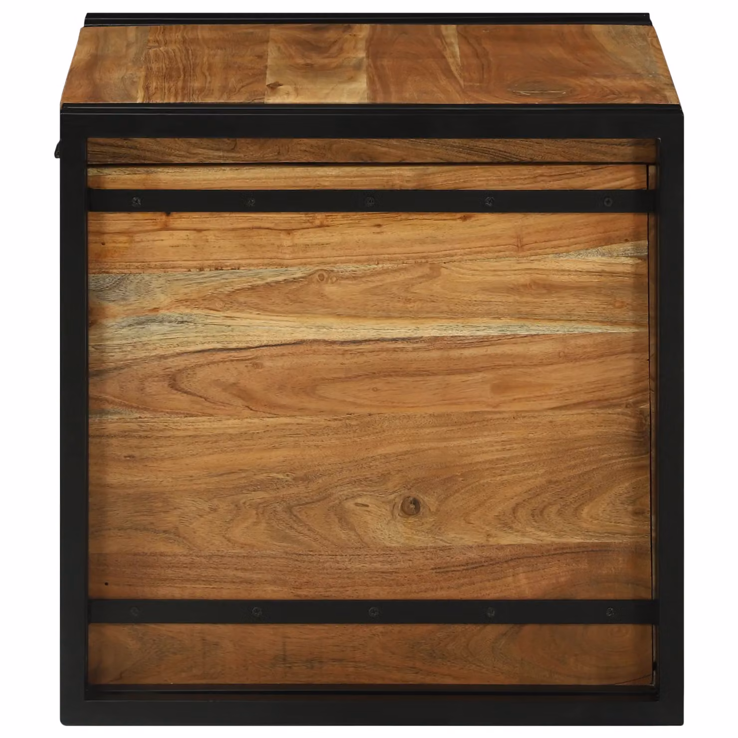 Berkfield Brown Solid Acacia Wood Storage Box W/D/H: 50 x 50 x 50 cm – 3