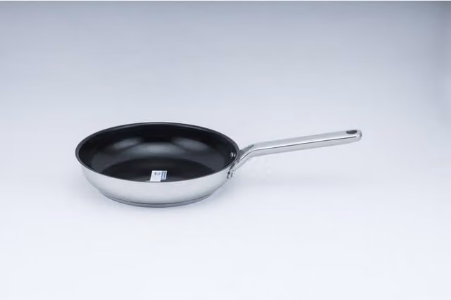 Tower Silver Ceramic and Stainless Steel Frying Pan, 24 cm