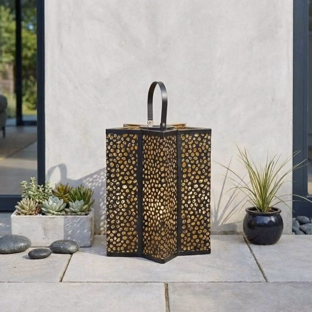 Garden Greatness XL Celeste Star Solar Lantern in Black and Multicolour – 2
