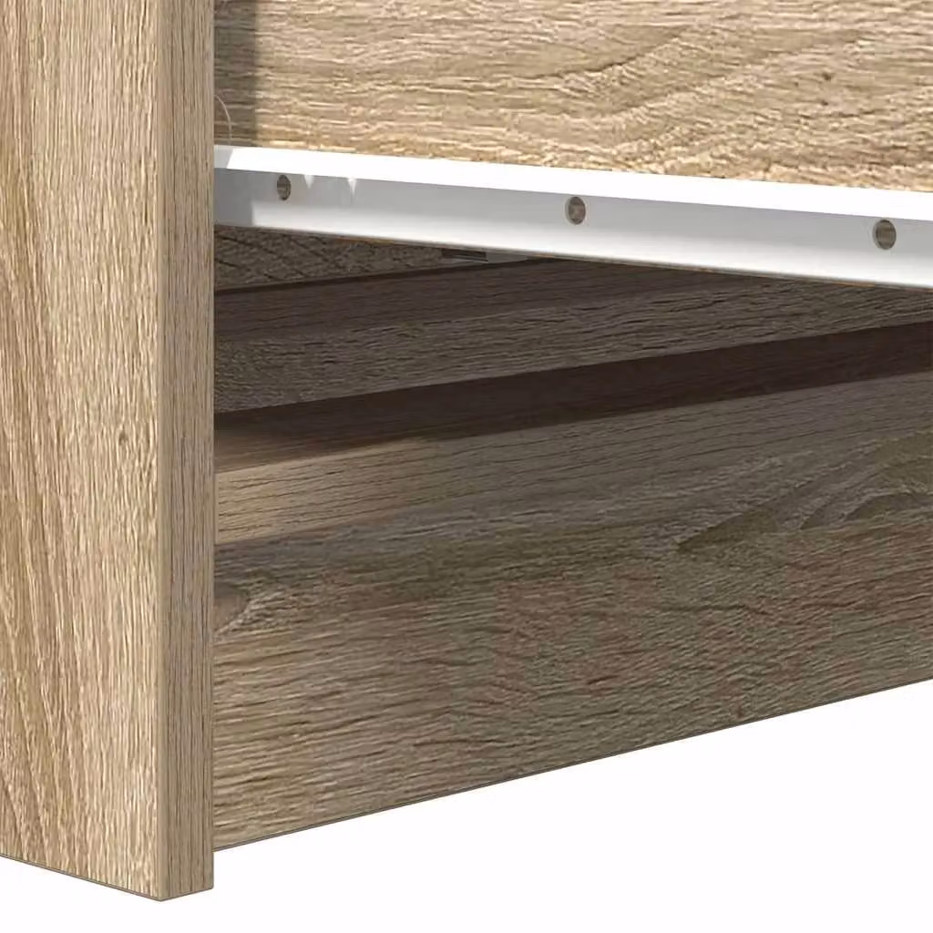 Berkfield Home Sonoma Oak Sideboard in Brown, W/D/H: 80 x 35 x 99 cm – 3