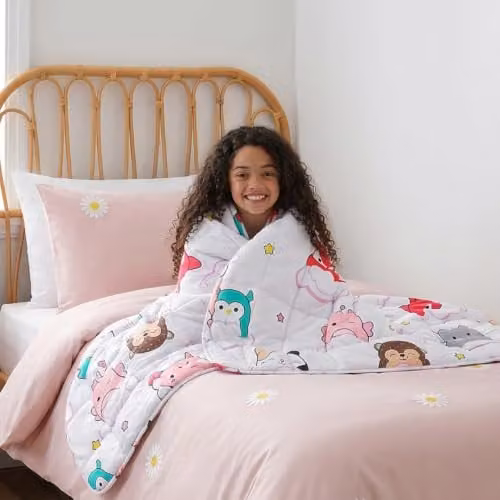 OHS Squish Blob Mallows Weighted Blanket for Adults, Purple, W/D/H: 150 x 100 x 12 cm
