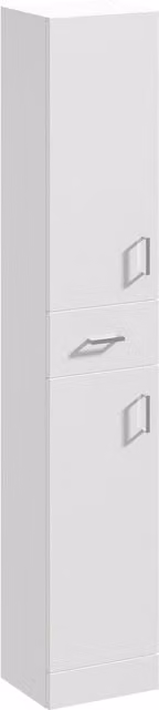Balterley Gloss White Freestanding Tall Bathroom Unit W/D/H: 35 x 35 x 35 cm