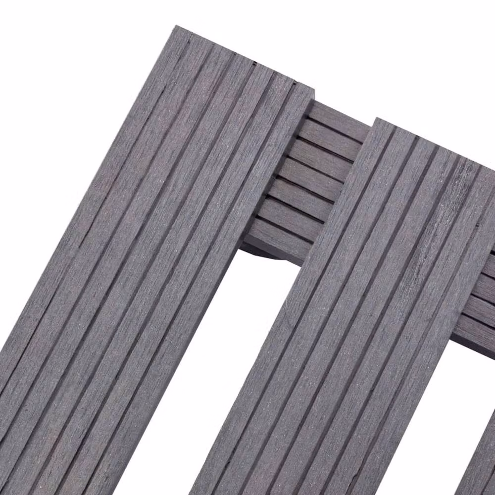 Berkfield Home WPC Plant Trolley Tub, 2 Pack, Grey, W: 30 cm, D: 30 cm, H: 7.5 cm – 3