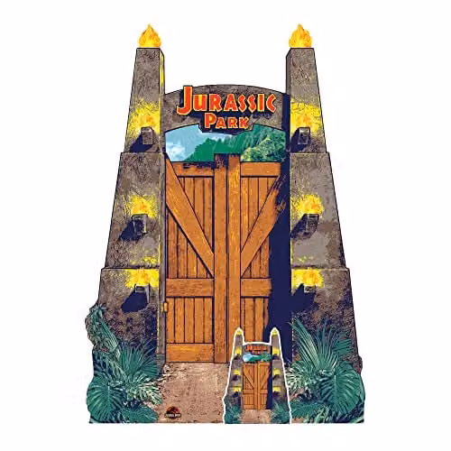 Star Cutouts SC4079 Jurassic Park Entrance Sign Multicolour Cardboard Cutout Party Decoration – 1