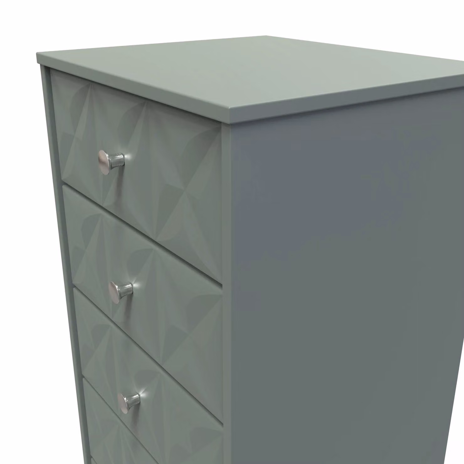 Ready Assembled 2 U Toledo 5 Drawer Tallboy in Pale Green – 3