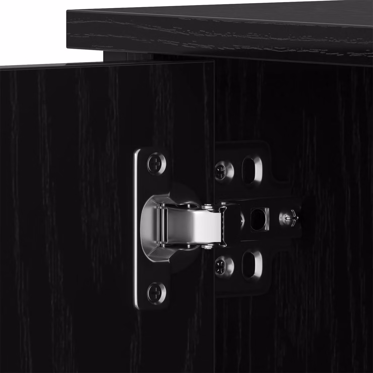 Berkfield Home Black Oak TV Cabinet with Adjustable Shelves and Media Compartments, W/D/H: 80 x 40 x 50 cm – 6
