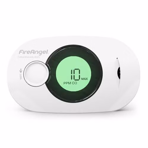 FireAngel FA3322 Digital Humidity and Carbon Monoxide Detector Alarm, White – 1