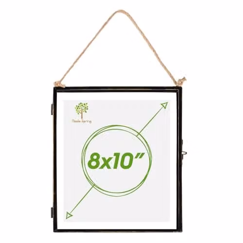 Nicola Spring Industrial Metal Hanging Photo Frame, Black, W/H: 20 x 25 cm – 1