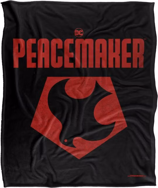 Warner Brothers Peacemaker Super Soft Fleece Throw Blanket, White, W/D/H: 152 x 127 cm – 6