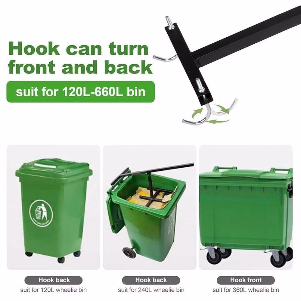 Kelvenix Black Wheelie Bin Compactor Dustbin Crusher – 3