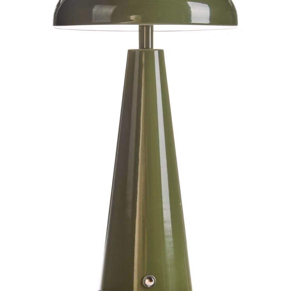 Wyld and Coco Wireless Metal Table Lamp in Black and Green with Touch Dimmer and 3 Colour LED Settings – 2