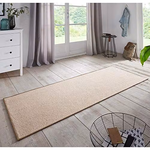 BT Carpet Bouclé Non-Slip Flat Weave Runner, Beige, W: 67 cm x L: 200 cm – 2