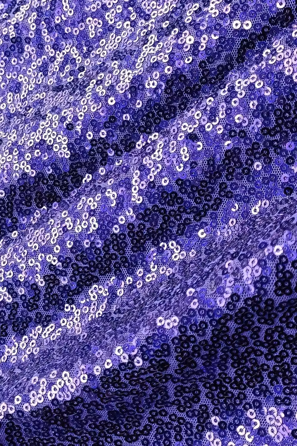Neel Blue Round Sequin Tablecloth in Purple and Blue, Diameter: 304.8 cm – 1