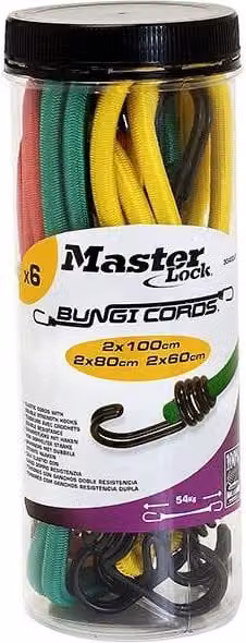 Master Lock Bungee Jar, 12 Pieces, Multicolour – 1