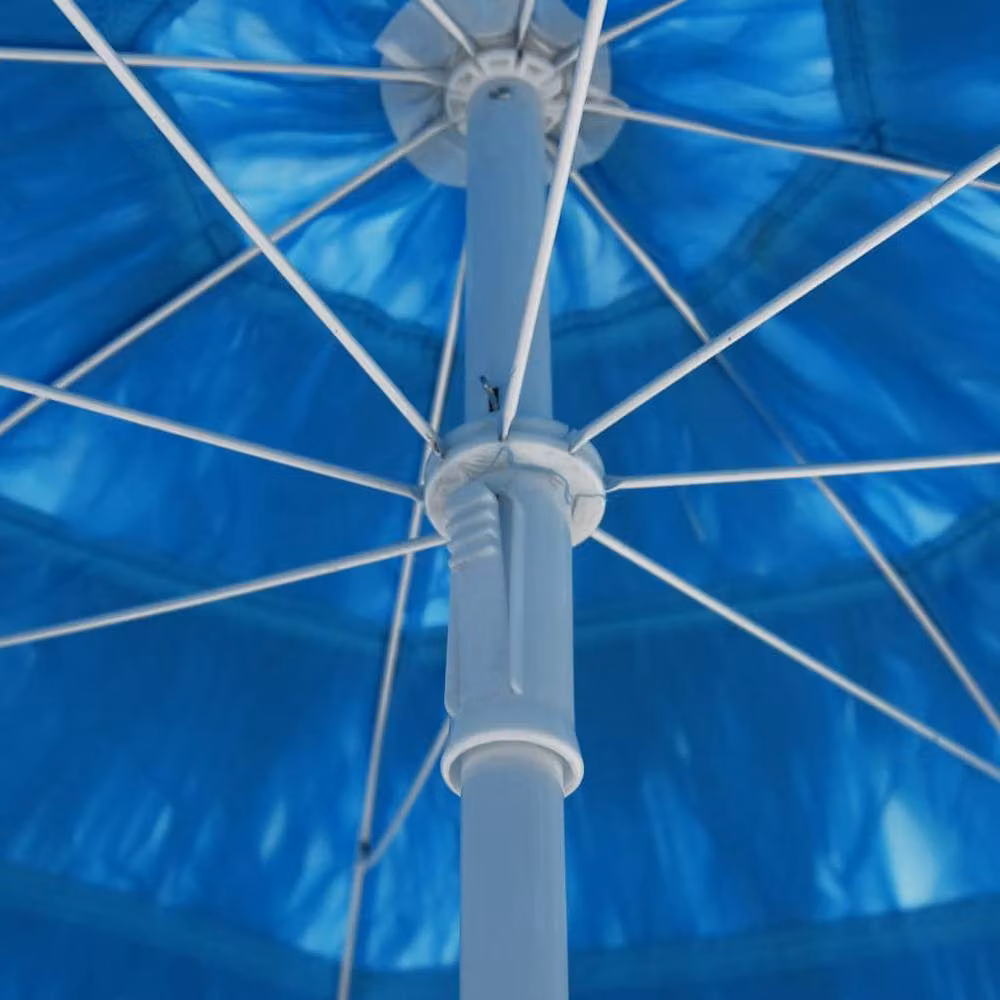Berkfield Home Hawaii Beach Umbrella in Blue, 300 cm – 2