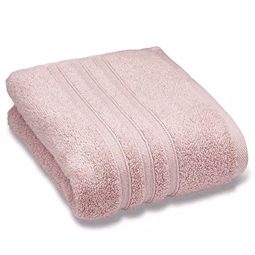 Catherine Lansfield Fluffy Cotton Hand Towel in Pink, W: 50 cm, H: 85 cm