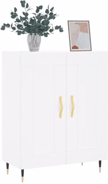 Berkfield Home Modern White Sideboard W/D/H: 69.5 x 34 x 90 cm – 1