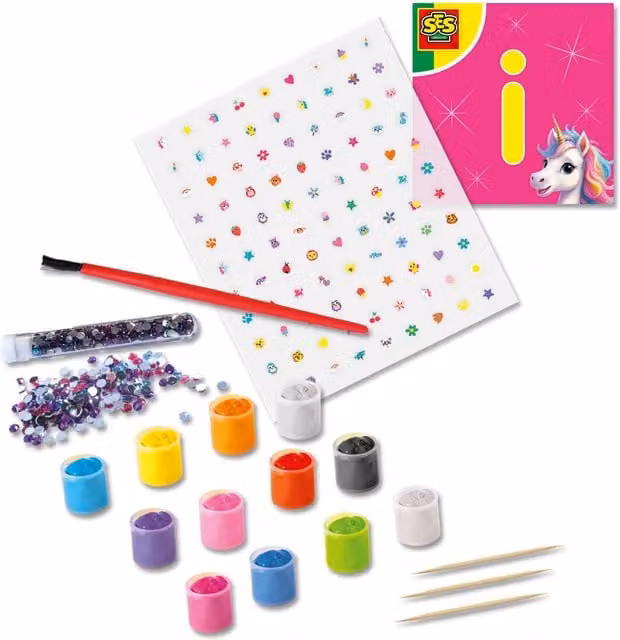 SES Unicorn Nail Designer in Multicolour and White