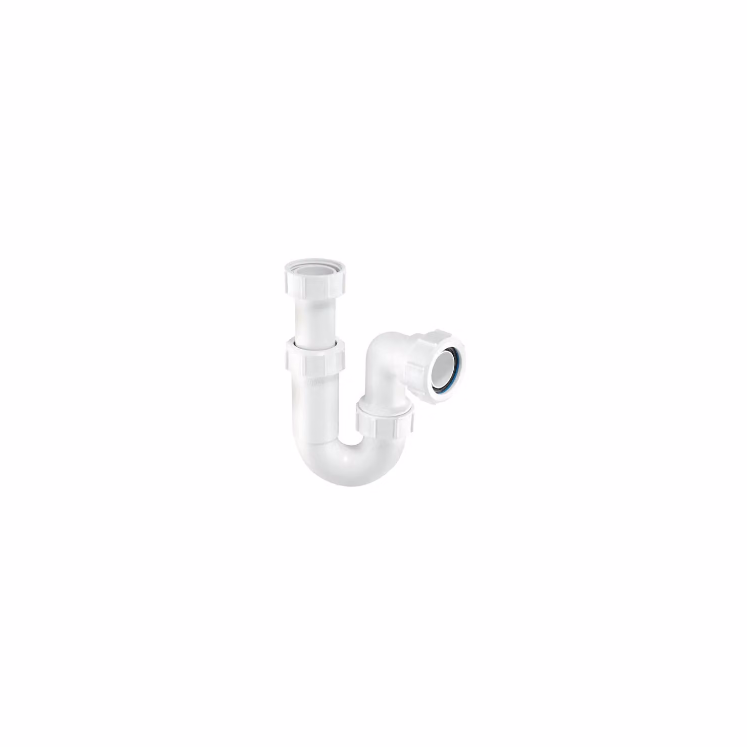 McAlpine ASC10 75mm White Adjustable Inlet Tubular Swivel P Trap – 2