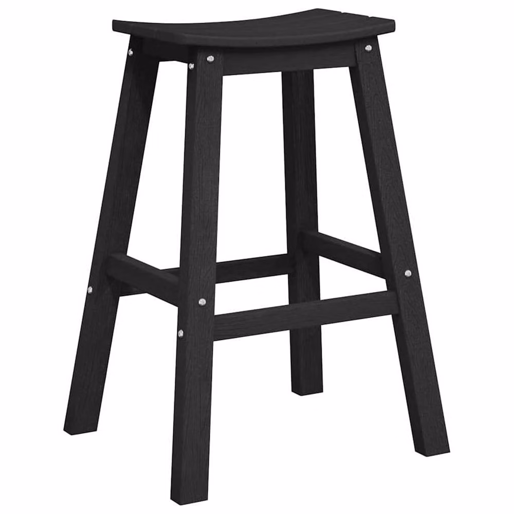 Berkfield Home Modern Bar Stools, Set of 2, Black – 4