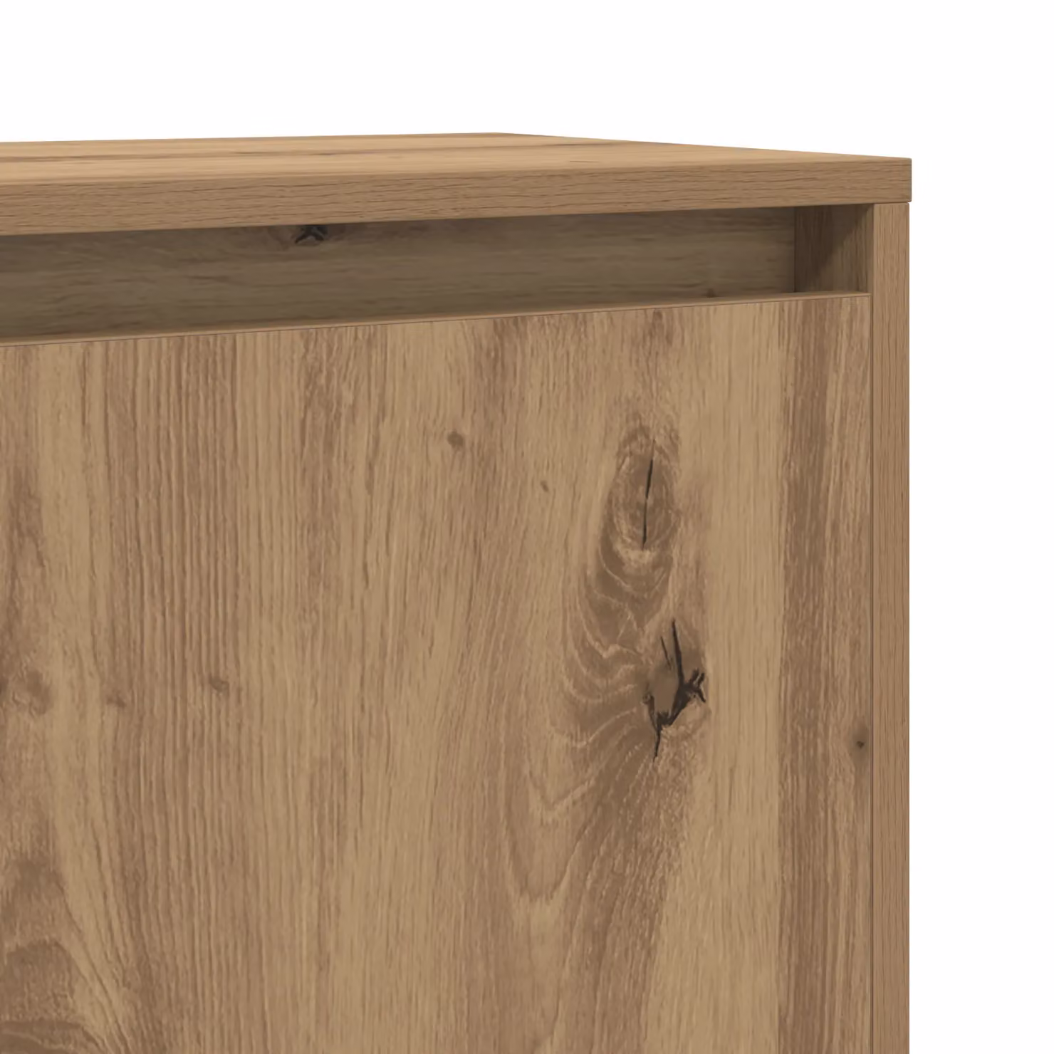 Berkfield Home Artisan Oak Sideboard in Brown, W/D/H: 97 x 29 x 75 cm – 4