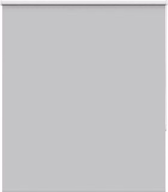 Berkfield Home Blackout Roller Blind, Light Grey Polyester, W: 125 cm, H: 175 cm