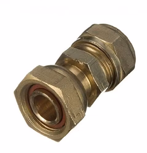 Primaflow Gold Compression Straight Tap Connector 22mm x 3/4 inch (Pack of 10)