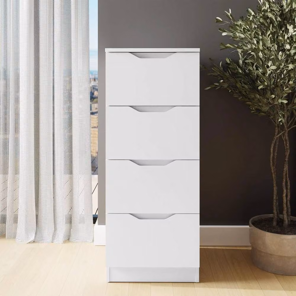 FORGEVIO White 4 Drawer Chest of Drawers – 3