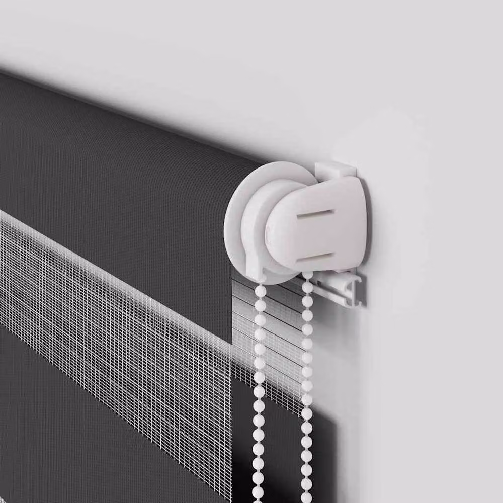 Berkfield Home Elegant Zebra Blind in Black Polyester, W: 150 cm, H: 100 cm – 7